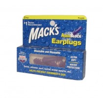 אטמי אוזנים נגד מים צבע סגול 2 זוגות macks